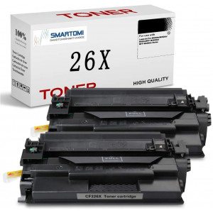 Cartucho de tóner compatible SMARTOMI HP 26A CF226A, paquete de 2 (con chip)
