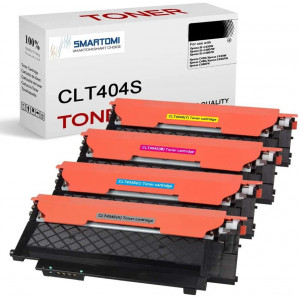 SMARTOMI Samsung CLT-404S CLT-P404C Cartuchos de tóner compatibles Paquete de 4