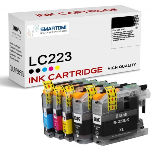 Cartuchos de tinta compatibles SMARTOMI Brother LC223XL paquete de 5