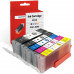 Paquete de 5 cartuchos de tinta compatibles SMARTOMI Canon PGI-580XXL CLI-581XXL